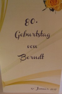 80.Geburtstag Berndt Heitz