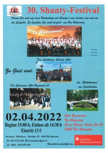 30. Shanty Festival am 02.04.2022 in Neu Wulmstorf