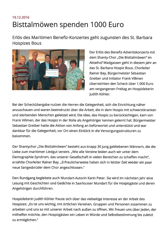 Maifest 2016 Caritas Seniorenheim Bous - 21.05.2016 Hauszeitung cts Bous Juli/August 2016